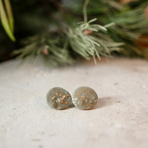 Ceramiczne kolczyki - Leśna mięta