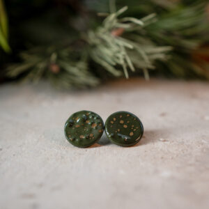 Ceramiczne kolczyki - Sosnowy Szept
