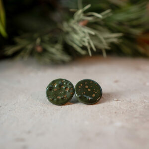 Ceramiczne kolczyki - Sosnowy Szept